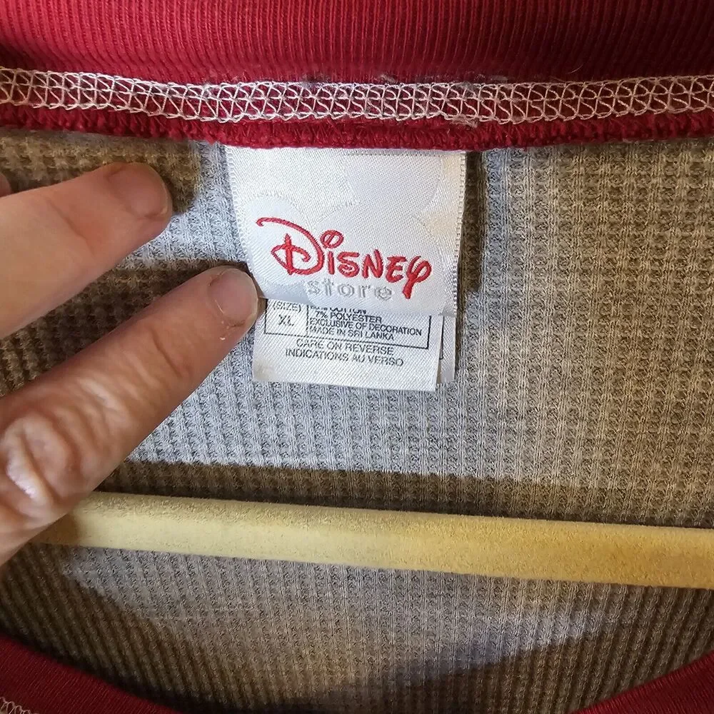 Disney Snow White Thermal Long Sleeve Gray Pajama Top - Picture 11 of 13